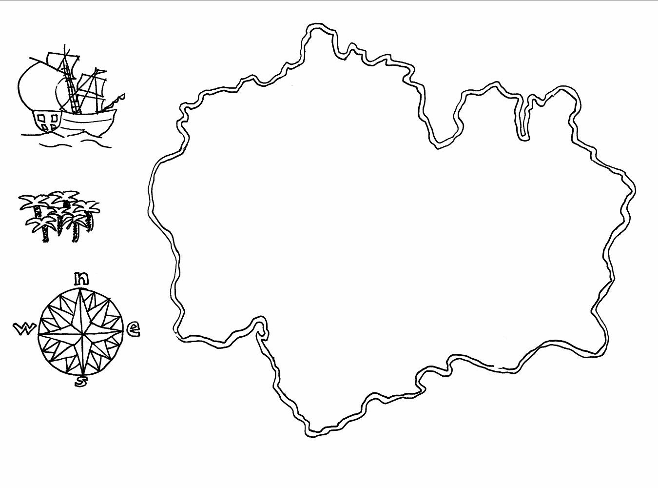 Карта картинка раскраска